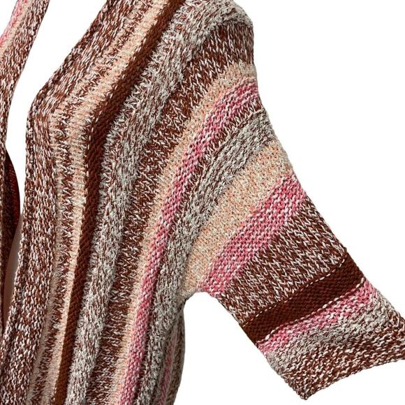 J. Jill Petite Cable Knit Open Front Multicolor Cardigan XS Petite - Picture 3 of 8